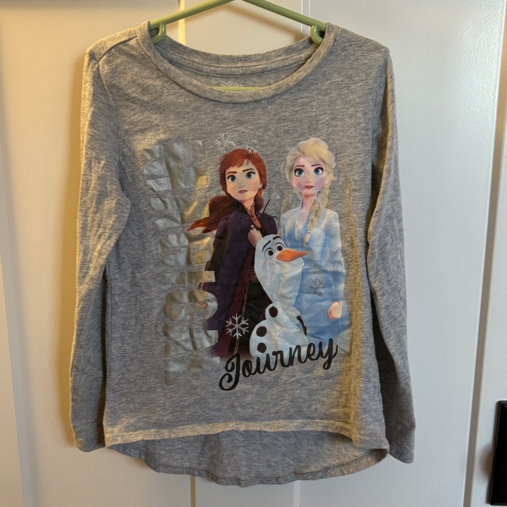 Disney Frozen Gray Long Sleeve Shirt
